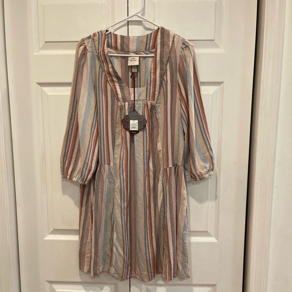 Knox Rose Striped Swing Dress M and L - Picture 4 of 9